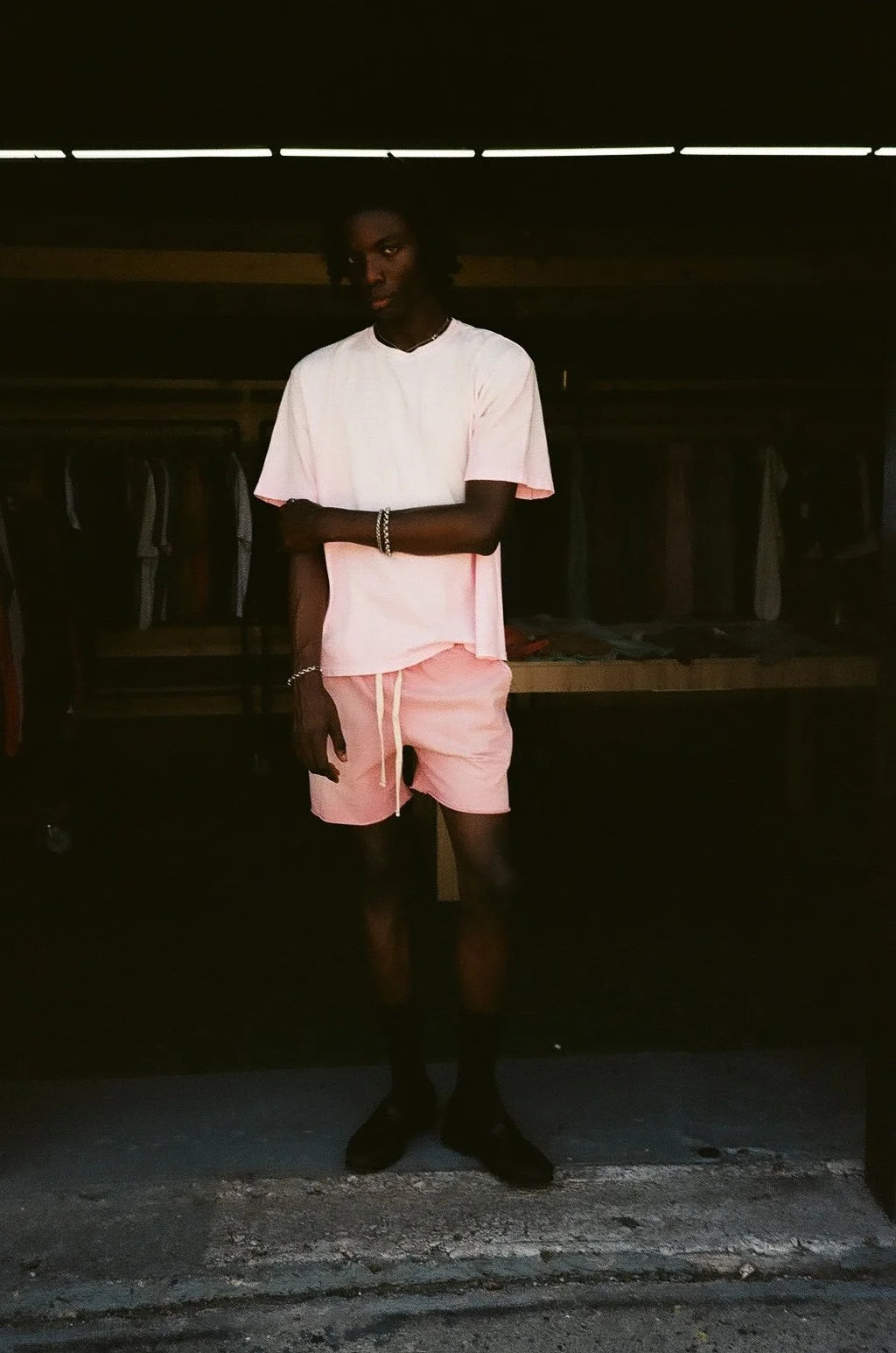Mooji sweat shorts / aged mauve