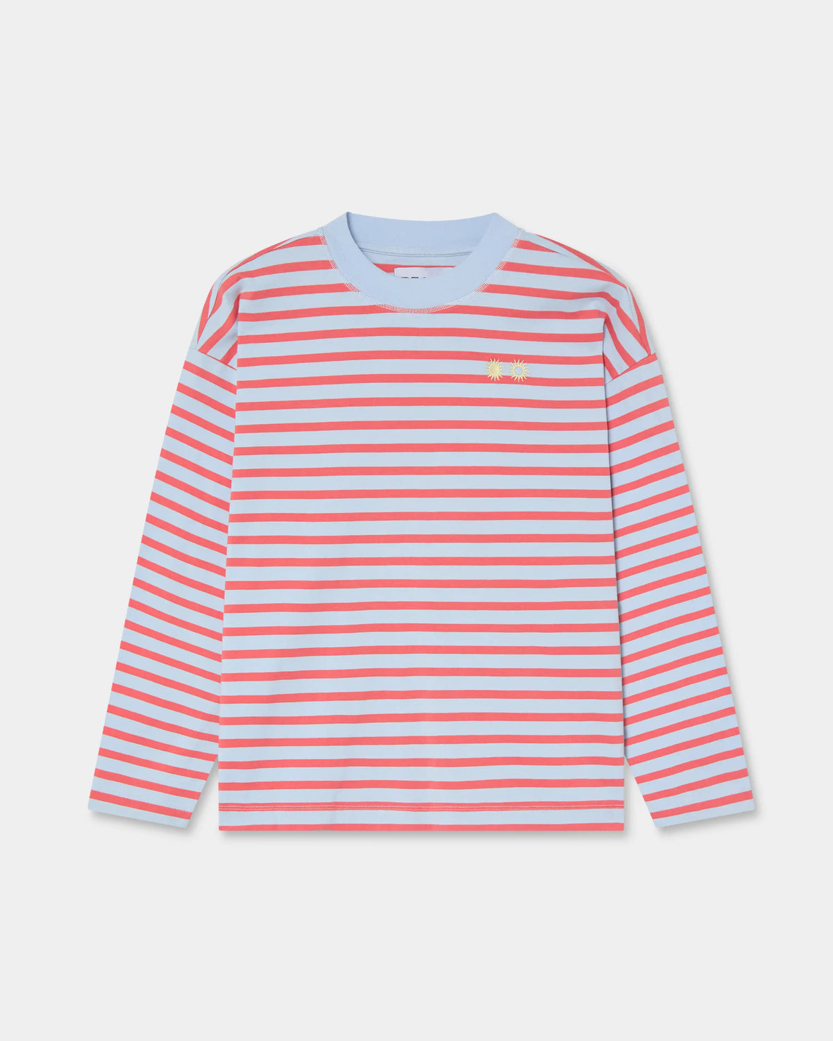 Stripes Longsleeve Blue & Coral