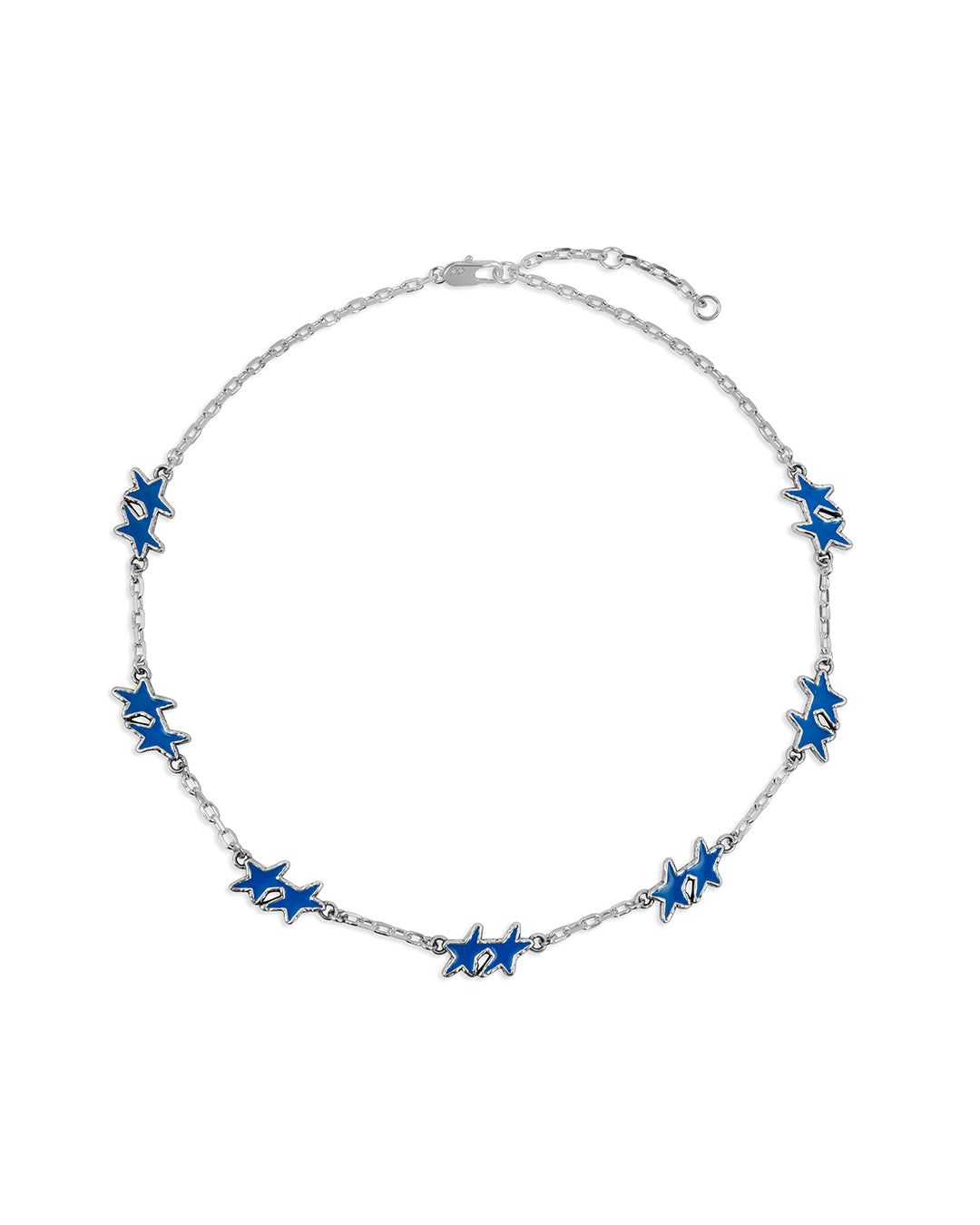Melted Stars Necklace Blue