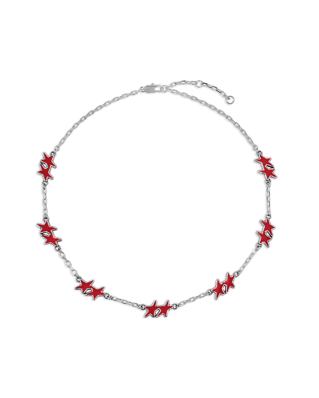 Melted Stars Necklace Red