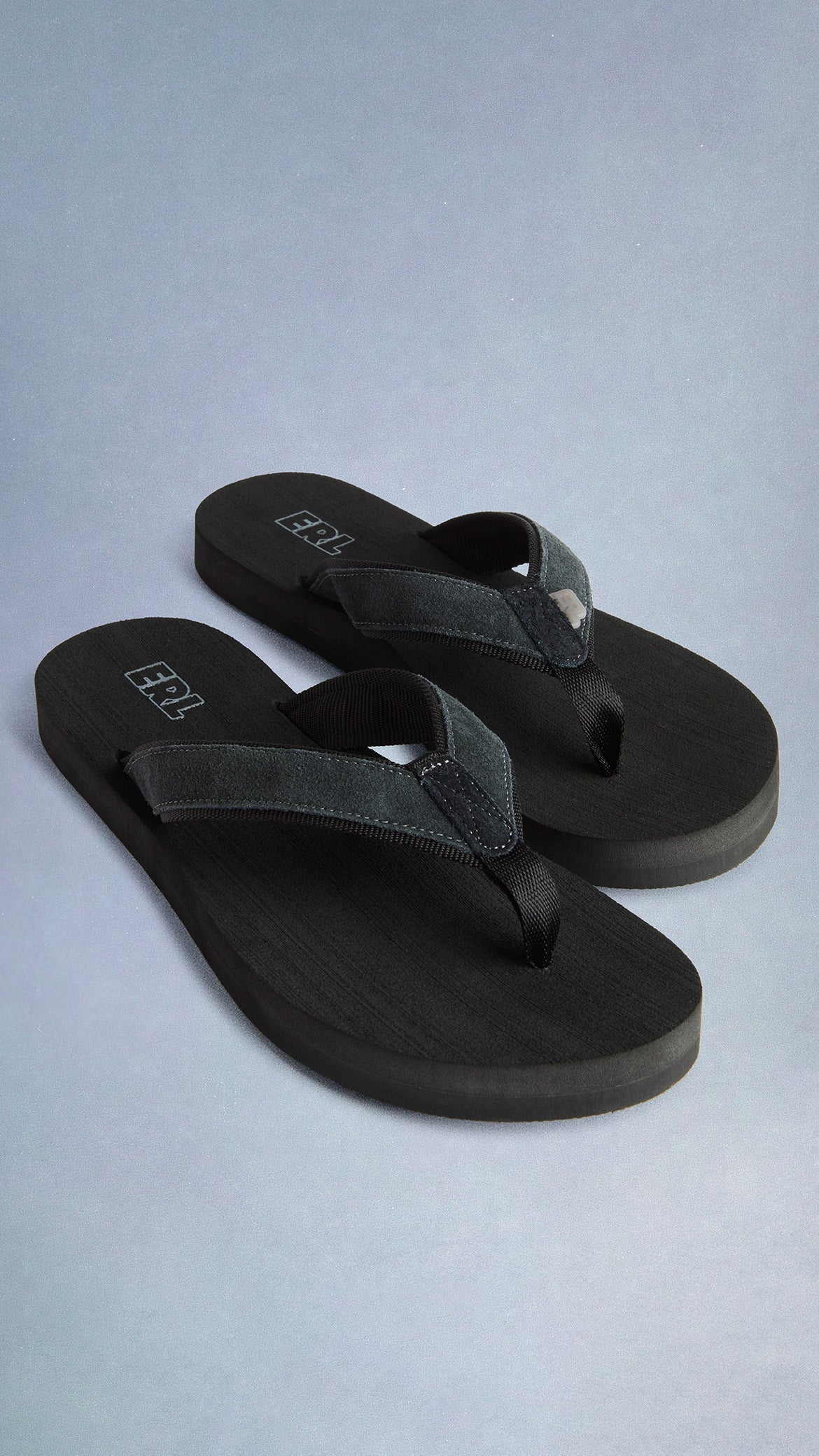 black flip flops