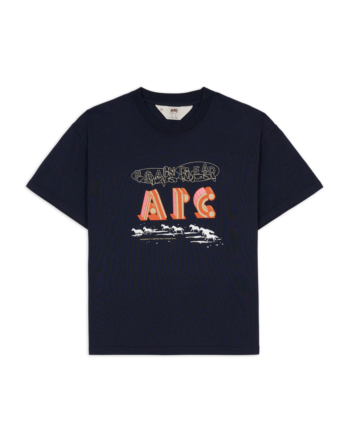 Brain Dead x A.P.C. In A Daze T-shirt - Navy