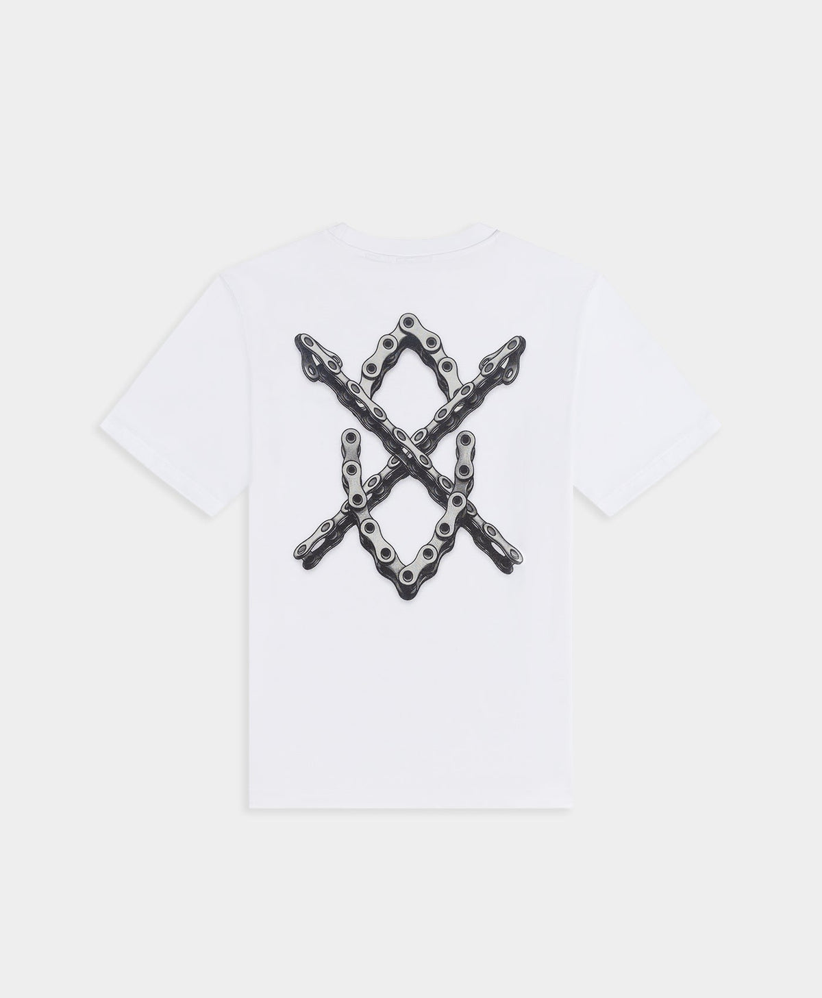 White Chain Shield T-Shirt