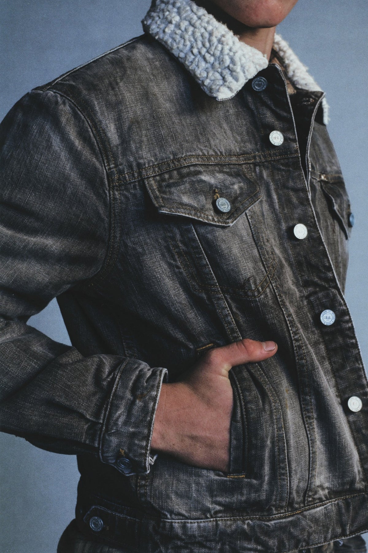 sherpa denim jacket