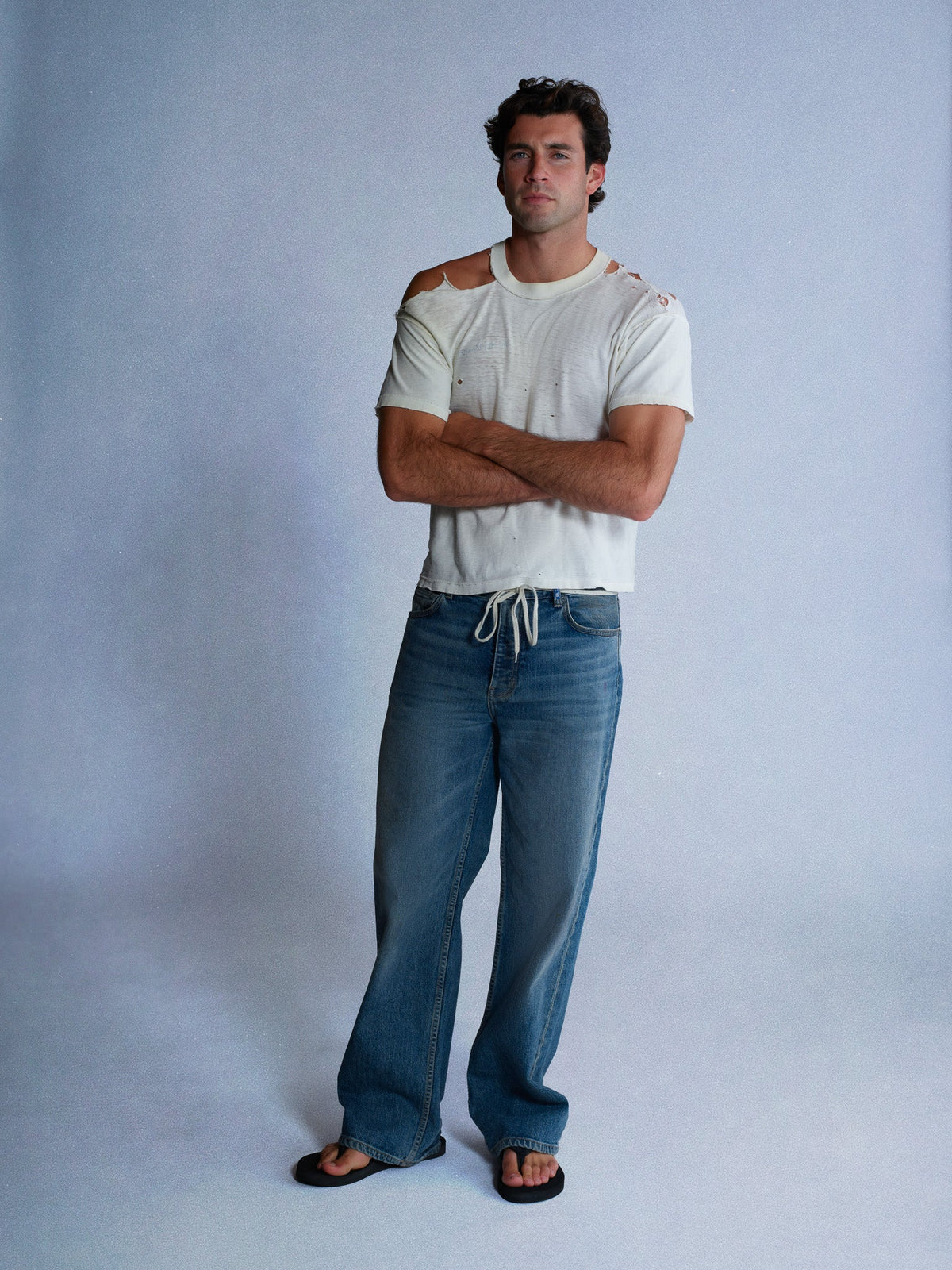 relaxed denim jeans