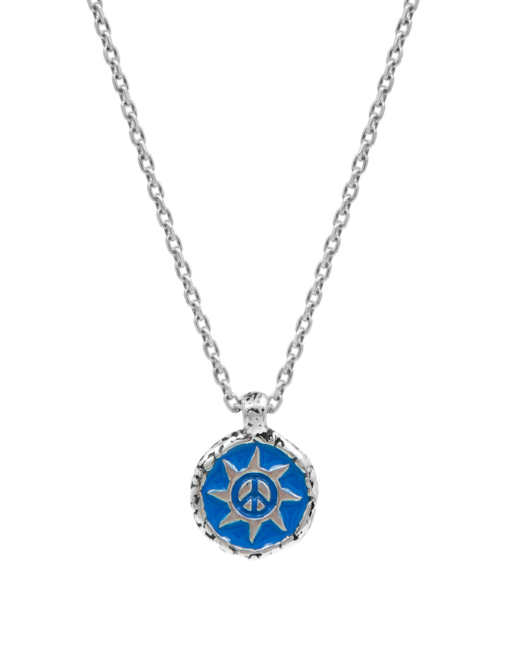 Enameled Peace Out Necklace