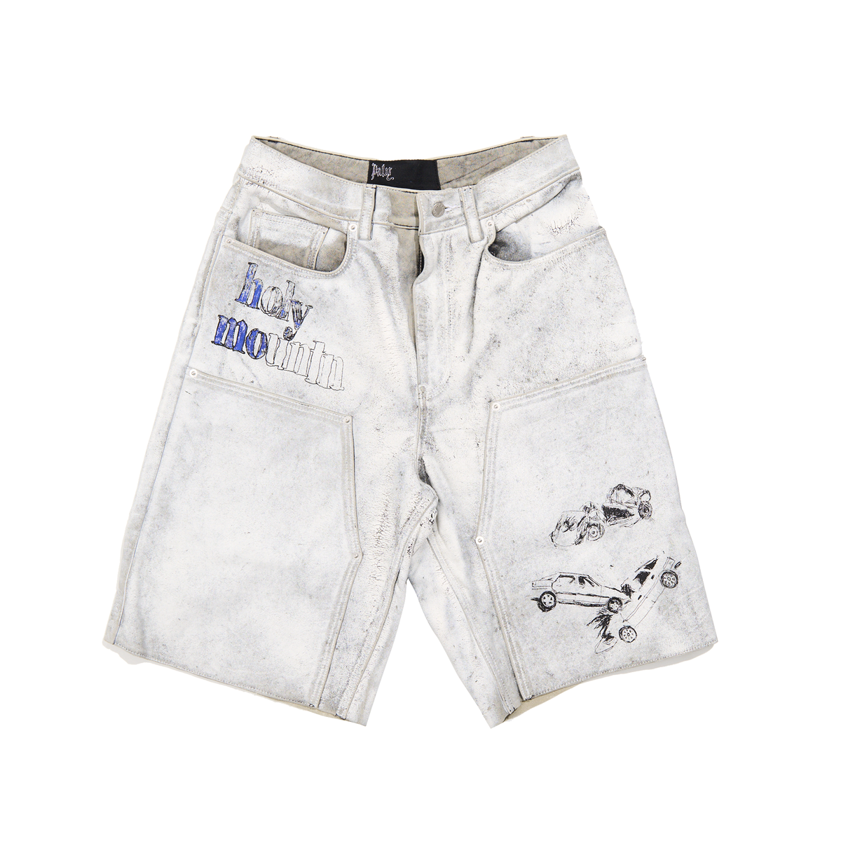 HOLY MOUNTAIN PAINTED LEATHER DBL KNEE SHORT