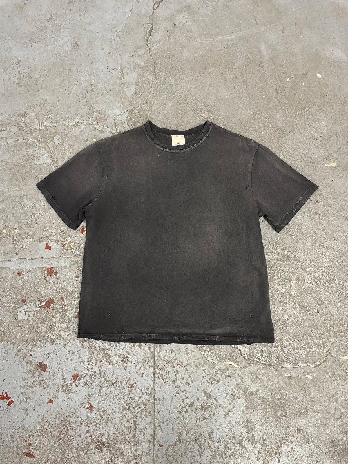 Oversized crop t-shirts vintage black