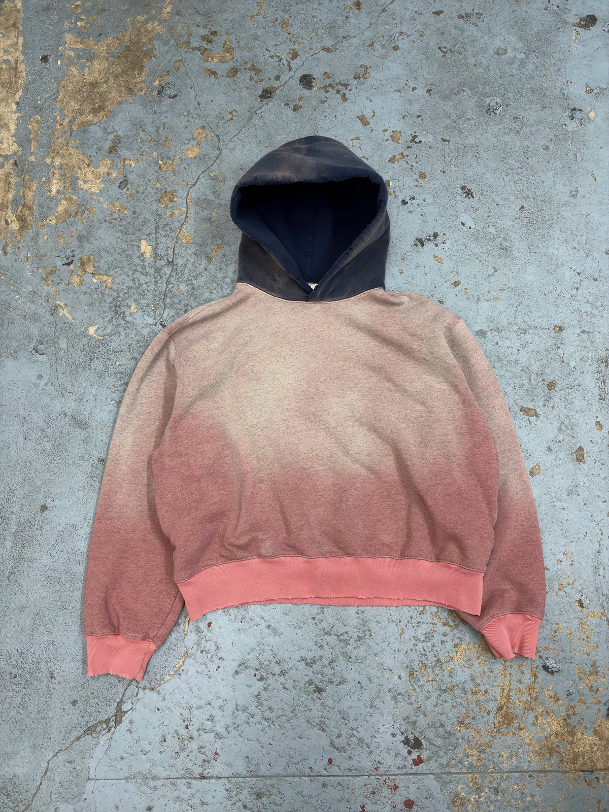 Contrast hoodie aged mauve
