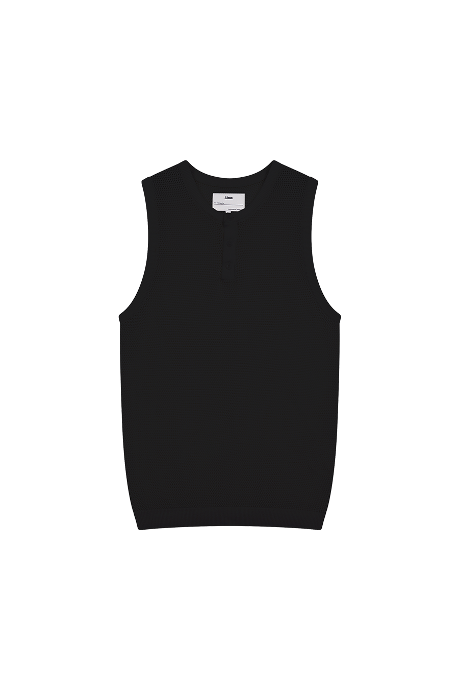 Ivan Fitted Knit Tank, Black