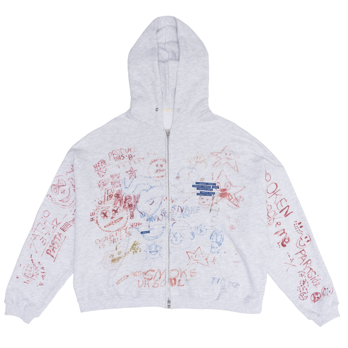 Joshua tree double zip hoodie