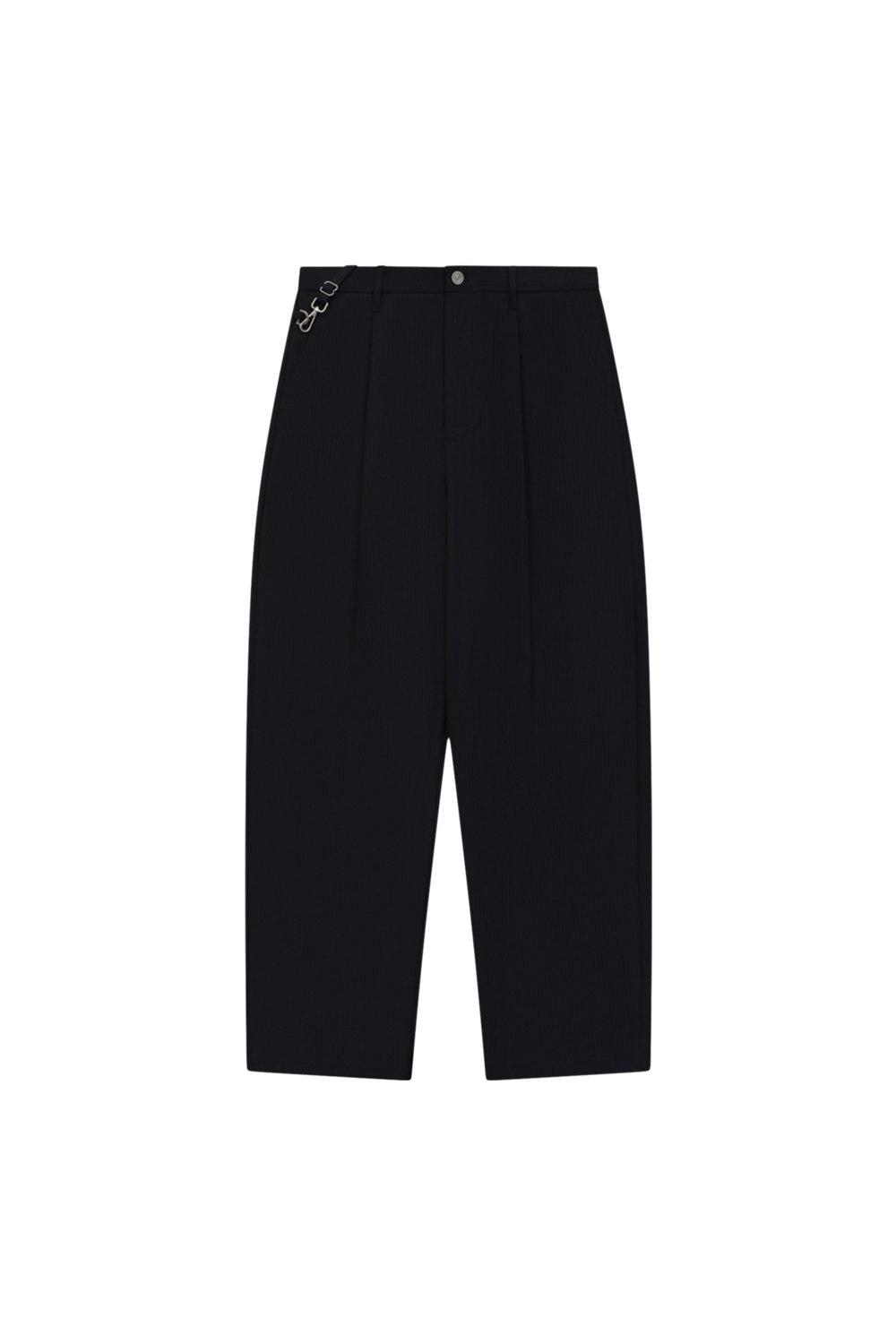 Lowen Striped Trousers, Black