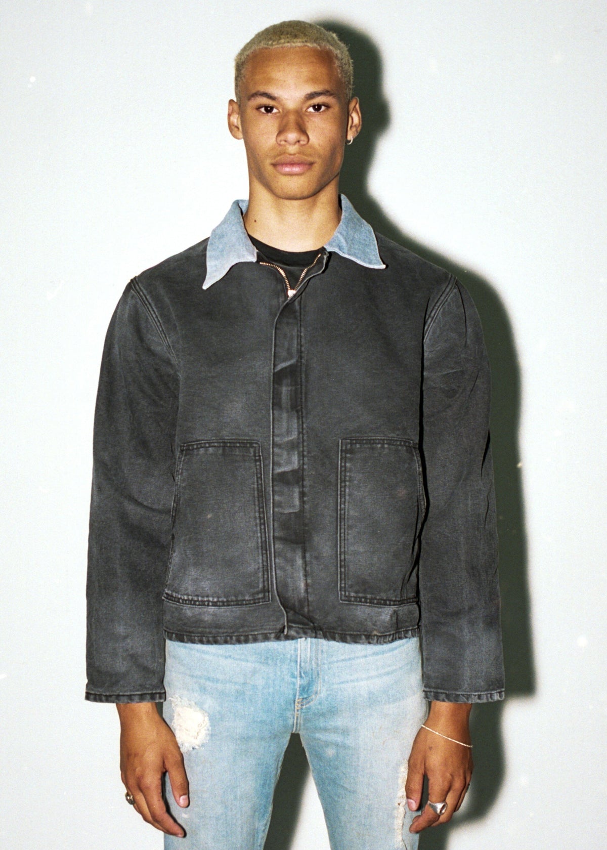 Classic work jacket / aged black