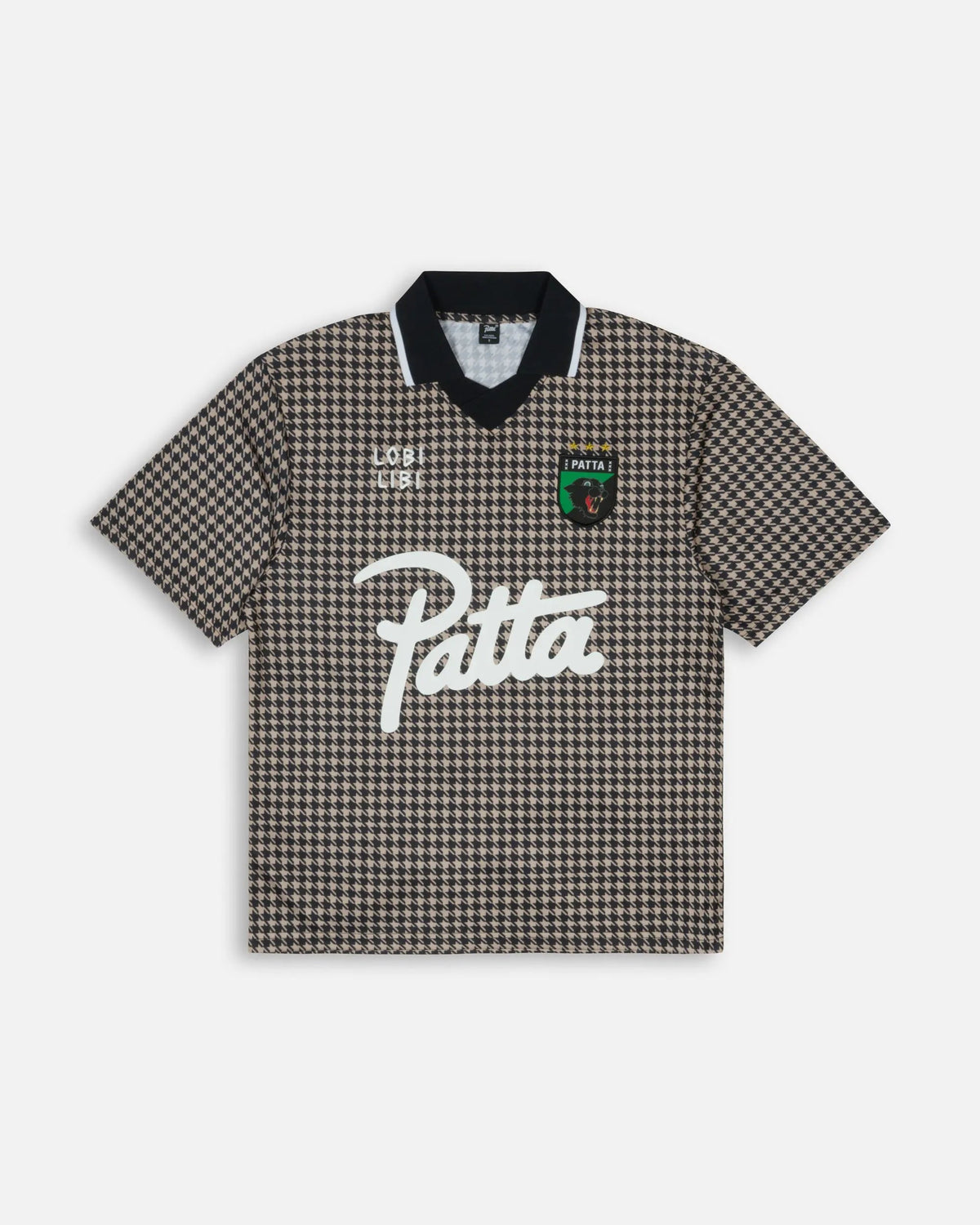 Patta Houndstooth Football Jersey (Irish Cream)