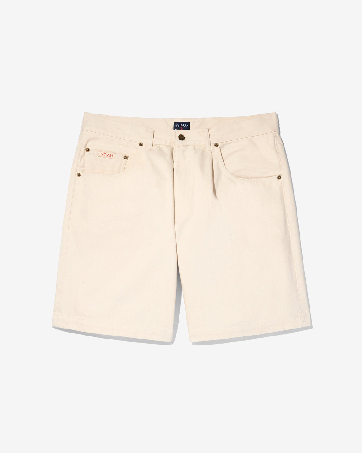 Pleated Denim Short