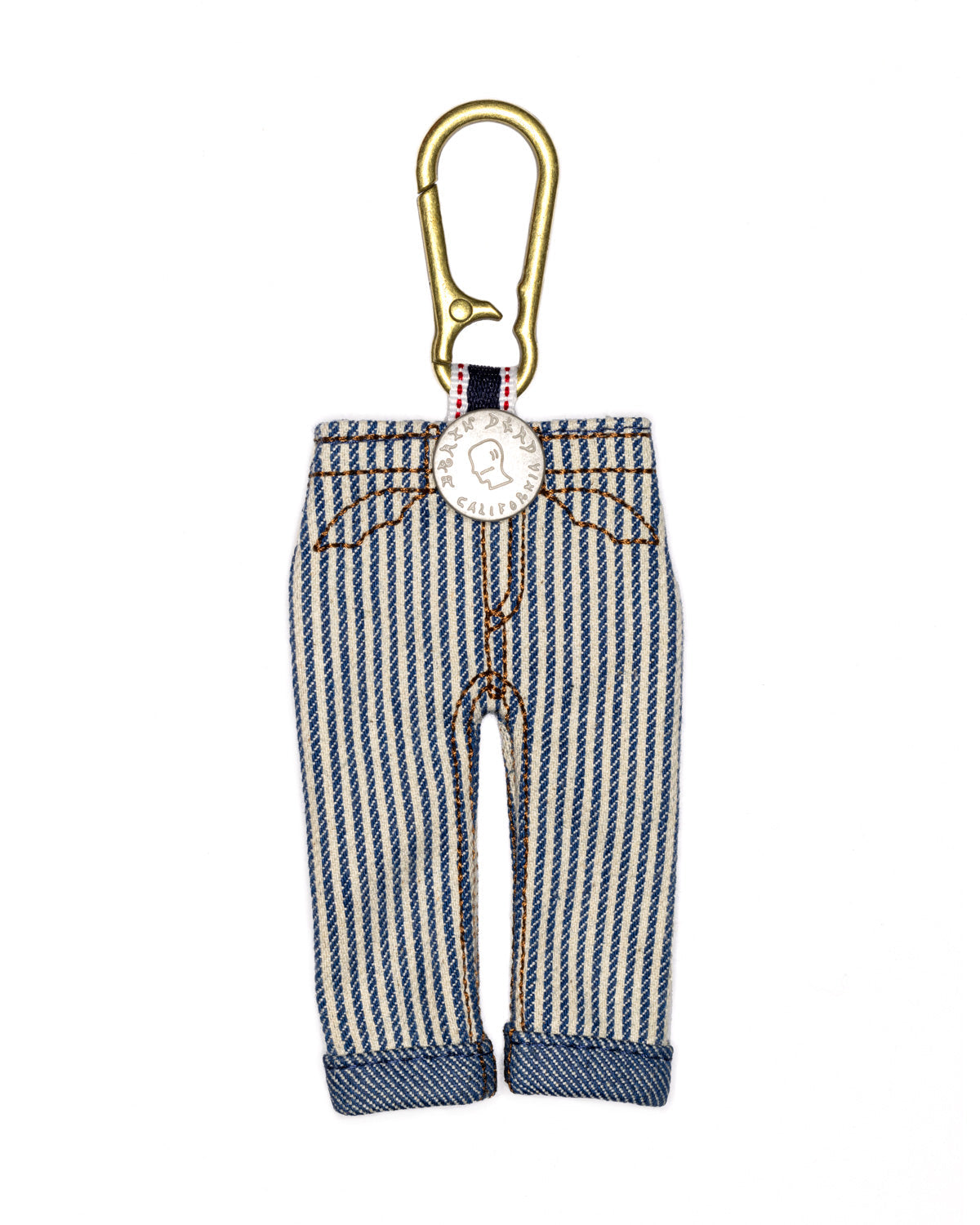 Type 00 Denim Keychain Charm - Hickory Stripe