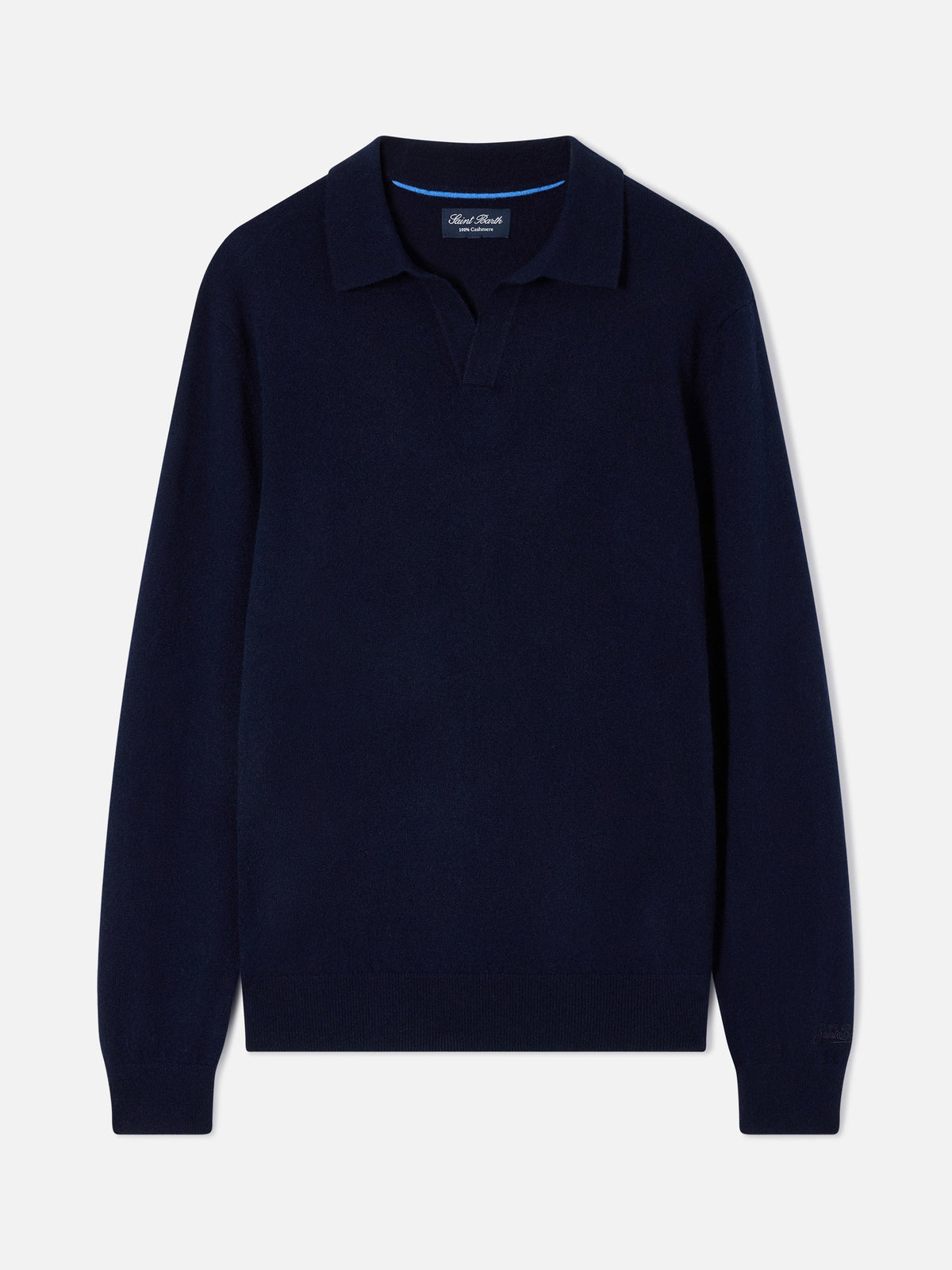 Polo Covent in navy blue cashmere