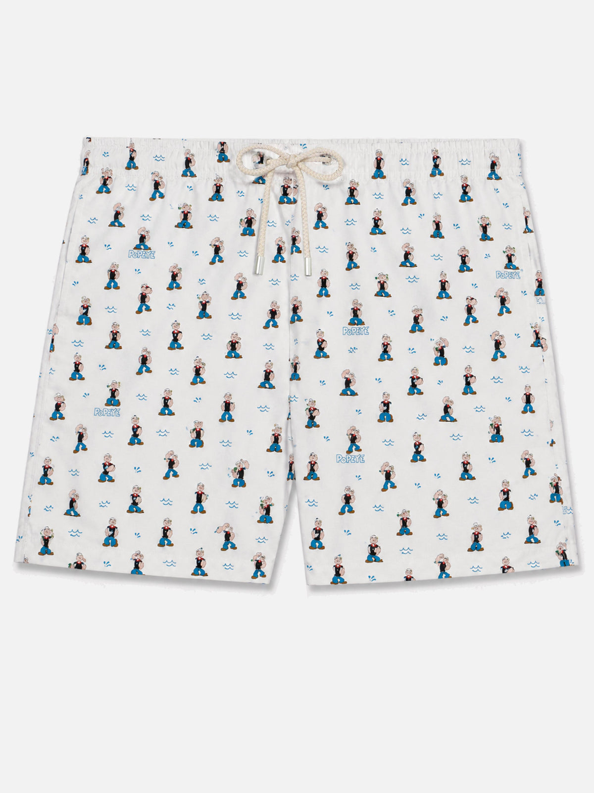 White Lighting Micro swim shorts with Popeye all-over print | POPEYE SPECIAL EDITION