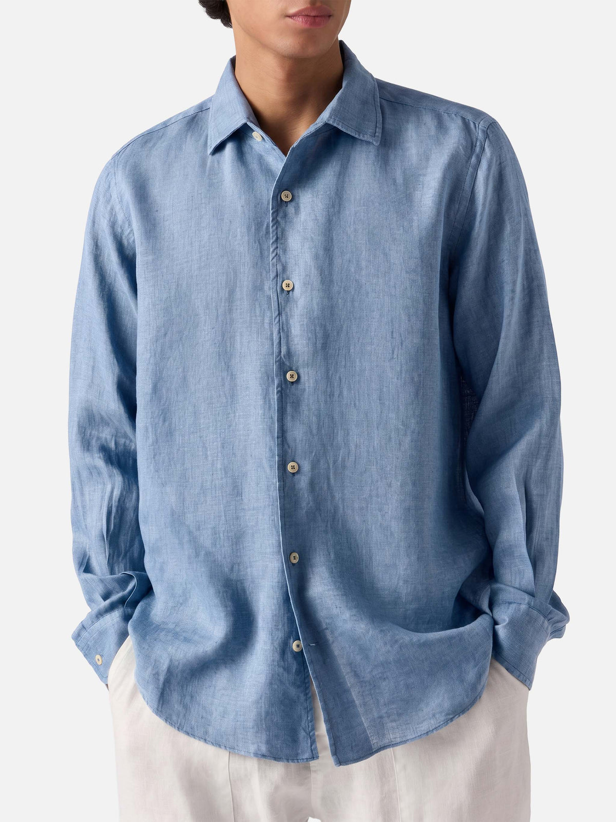 Raphael shirt in light denim chambray