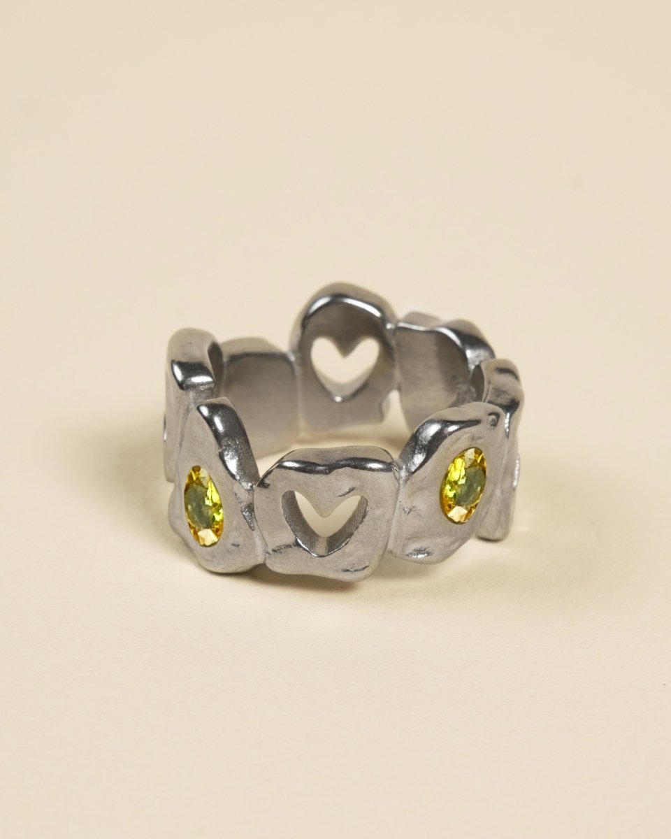 HEARTLESS RING - YELLOW TOPAZ