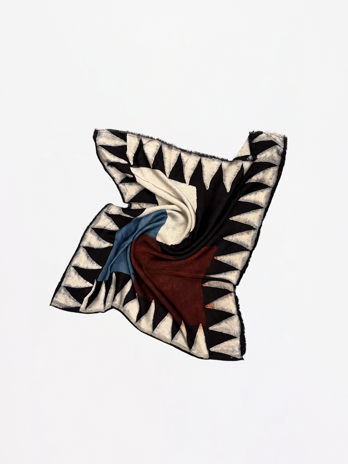 ARTISANAL BLOCK PRINT SILK SCARF