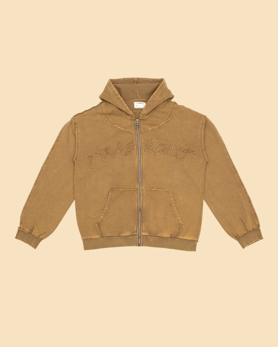 Roots zip up hoodie - khaki