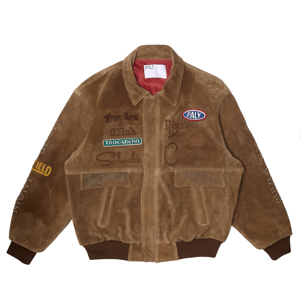Sunset blvd. sponsored suede jacket