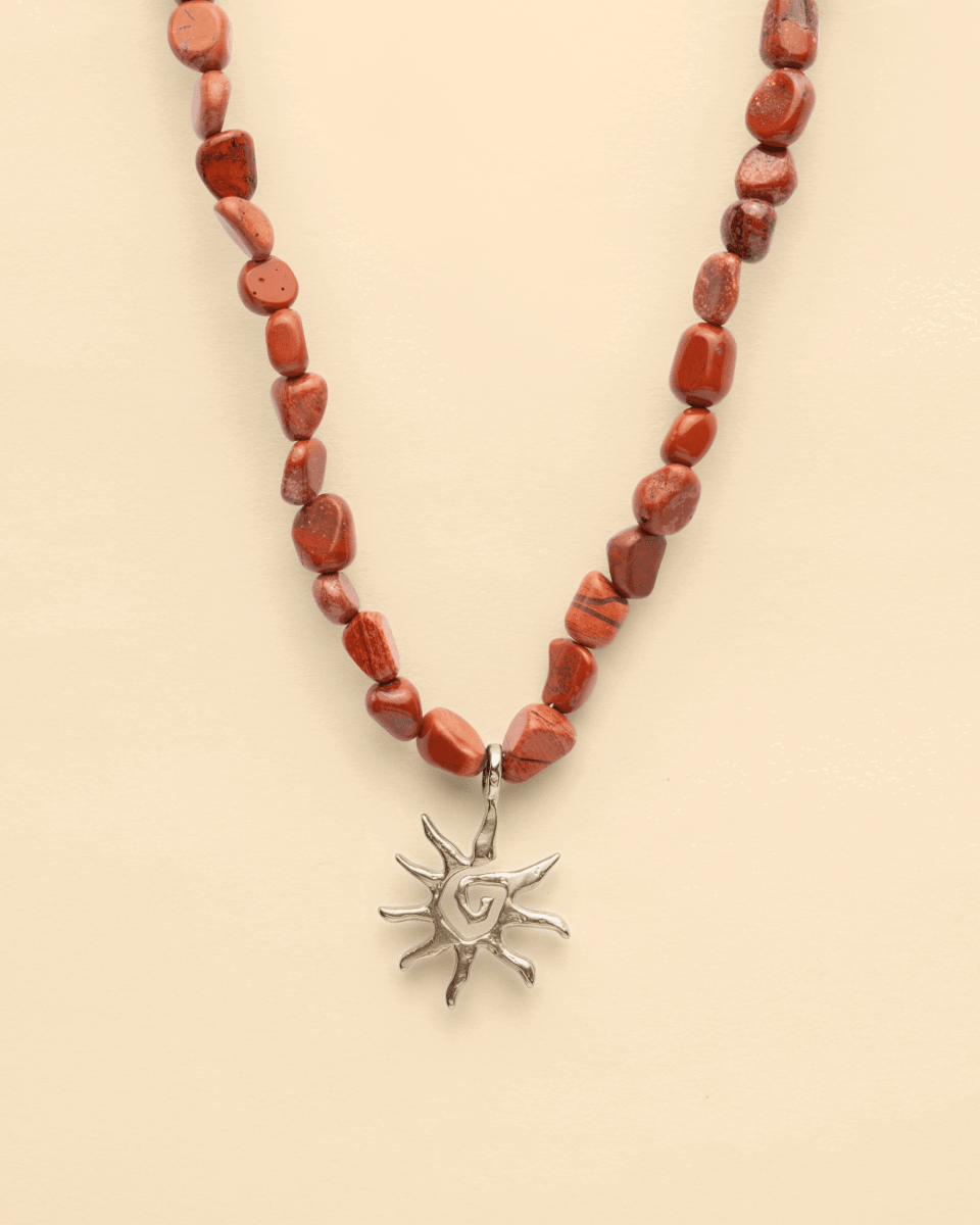 Sun coral pendant