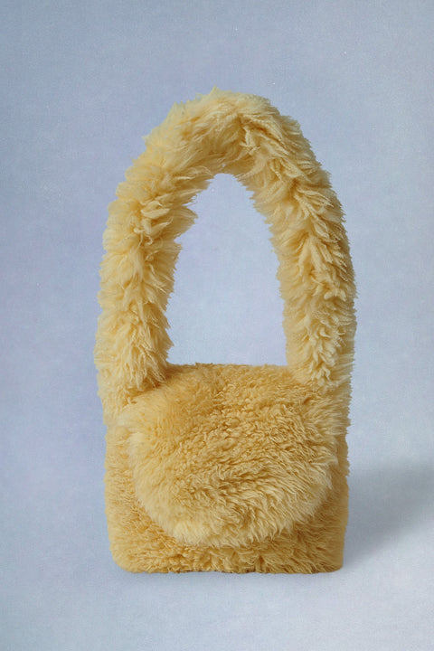 shearling messenger bag