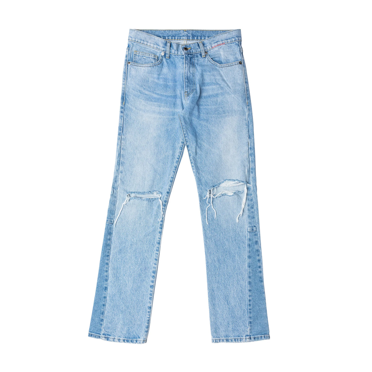 Men's classic 5 pocket denim / aged light indigo