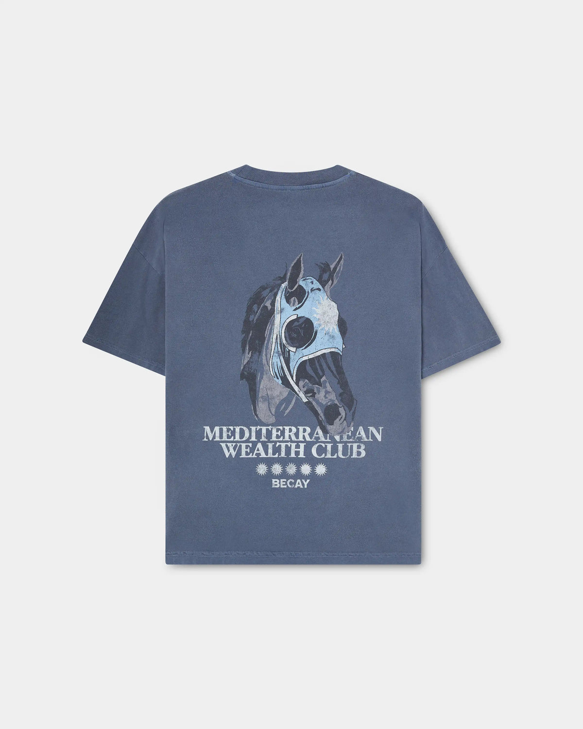 Horse Mask T-Shirt Blue