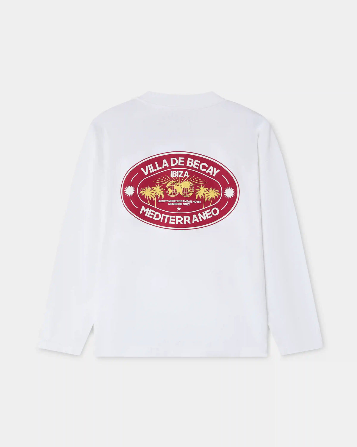 Hotel Longsleeve White & Red