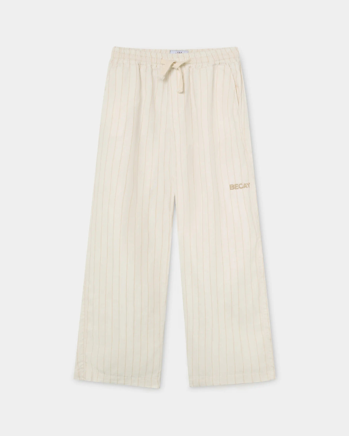 Stripes Linen Pants Sand