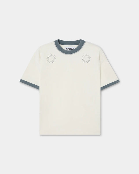 Rib T-Shirt Ecru