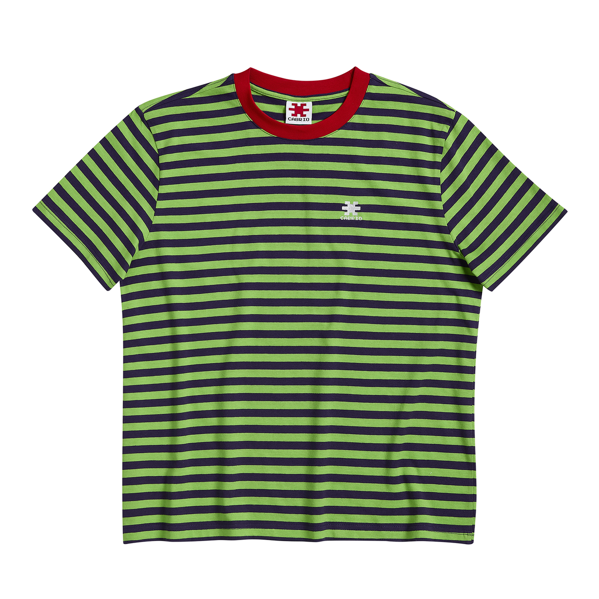 Stripe T-Shirt Green/Purple