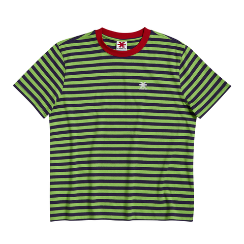 Stripe T-Shirt Green/Purple