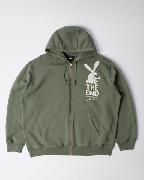 End the bunny zip hooded sweatshirt