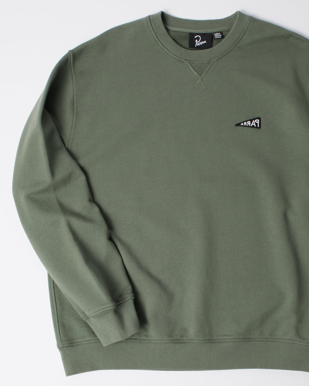 Flag logo crew neck sweatshirt