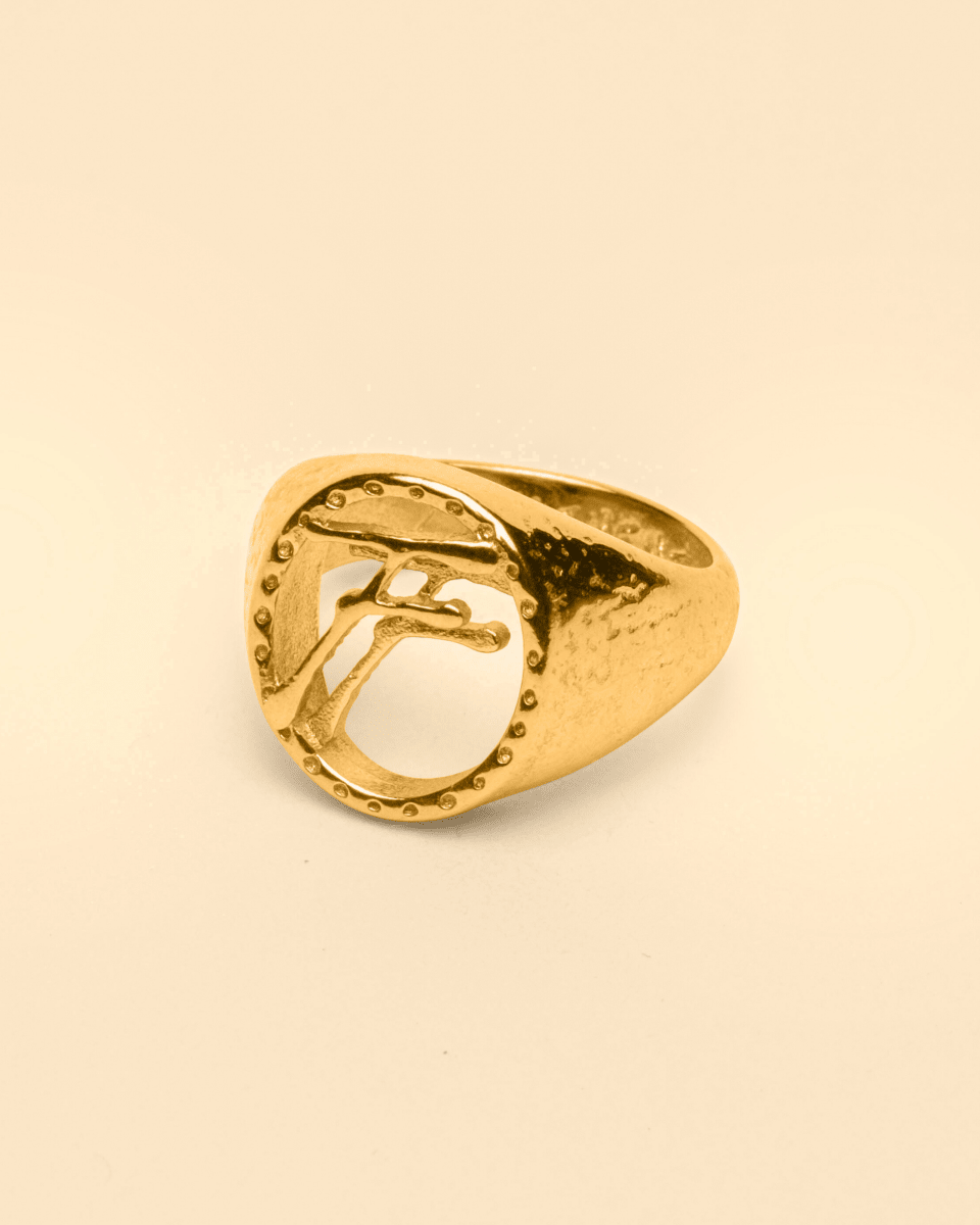 925 SIGNATURE RING [GOLD]