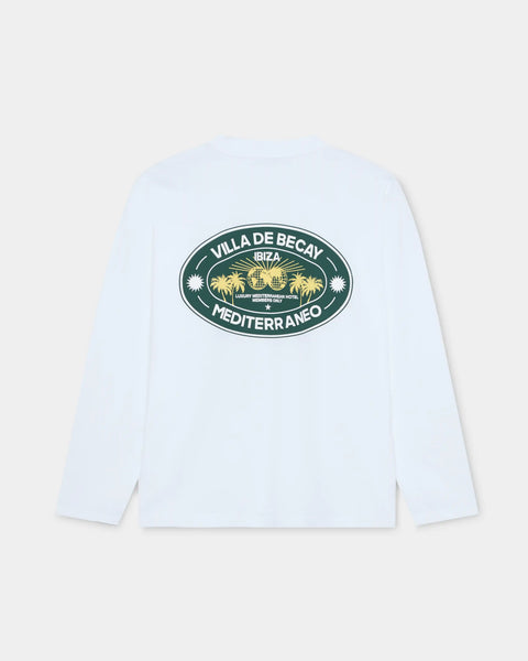 Hotel Longsleeve White & Green