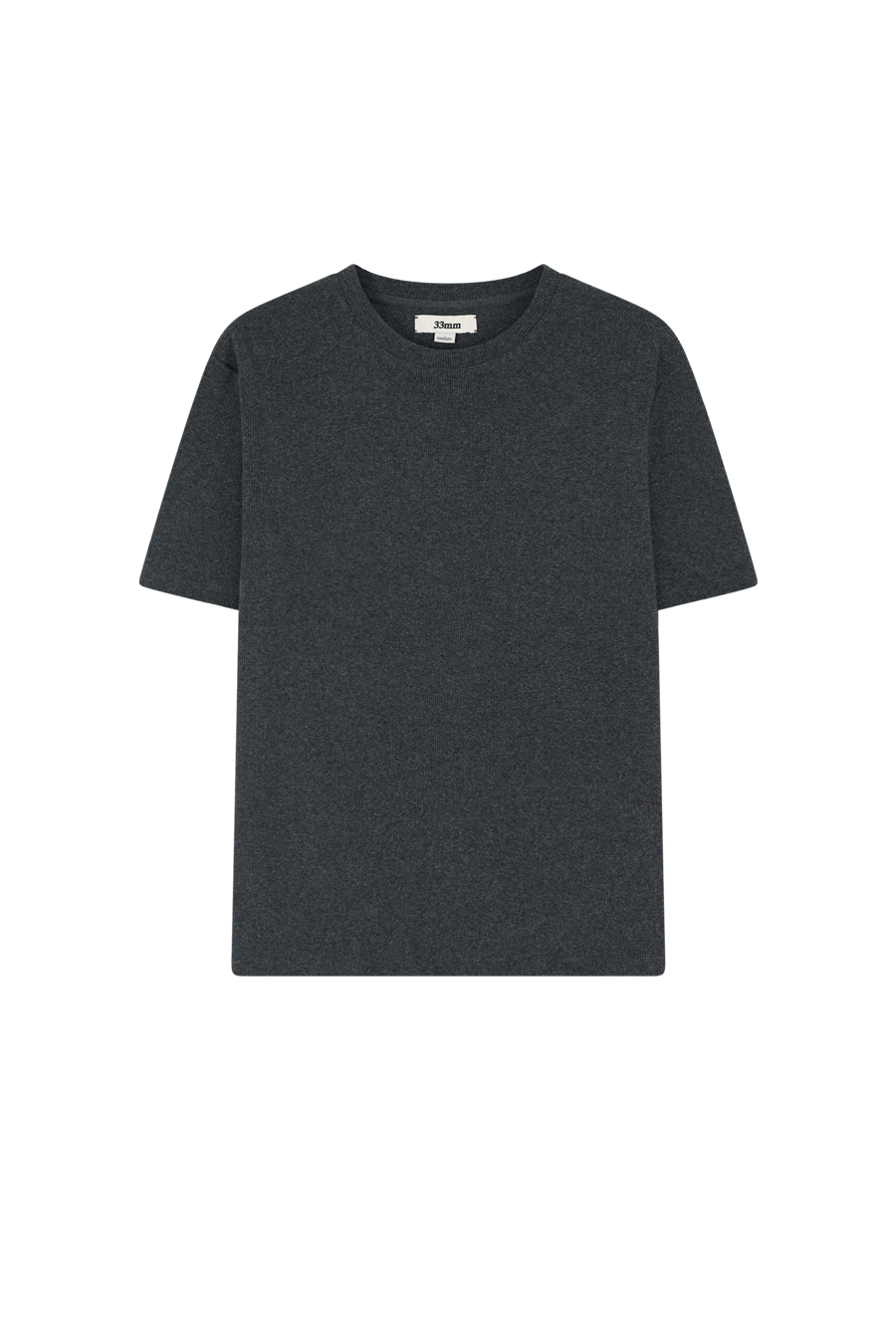 Bernard Ribbed T-Shirt, Dark Grey