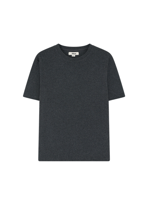 Bernard Ribbed T-Shirt, Dark Grey