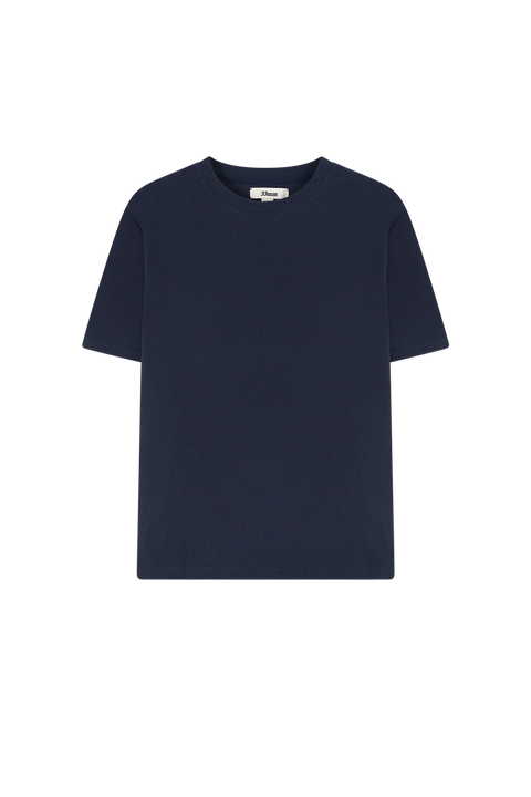 Bernard Ribbed T-Shirt, Navy