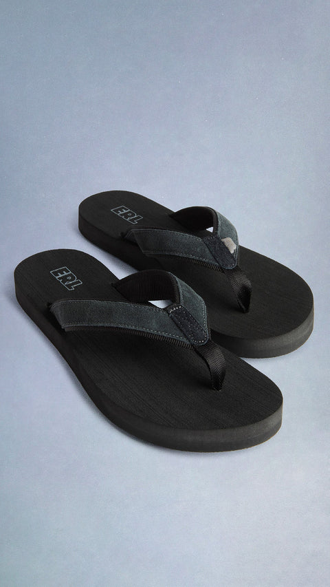 black flip flops