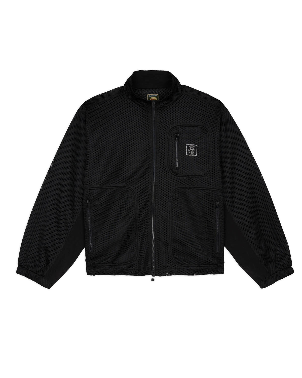 Brain Dead Equipment Tennis Zip Jacket - Black Mesh
