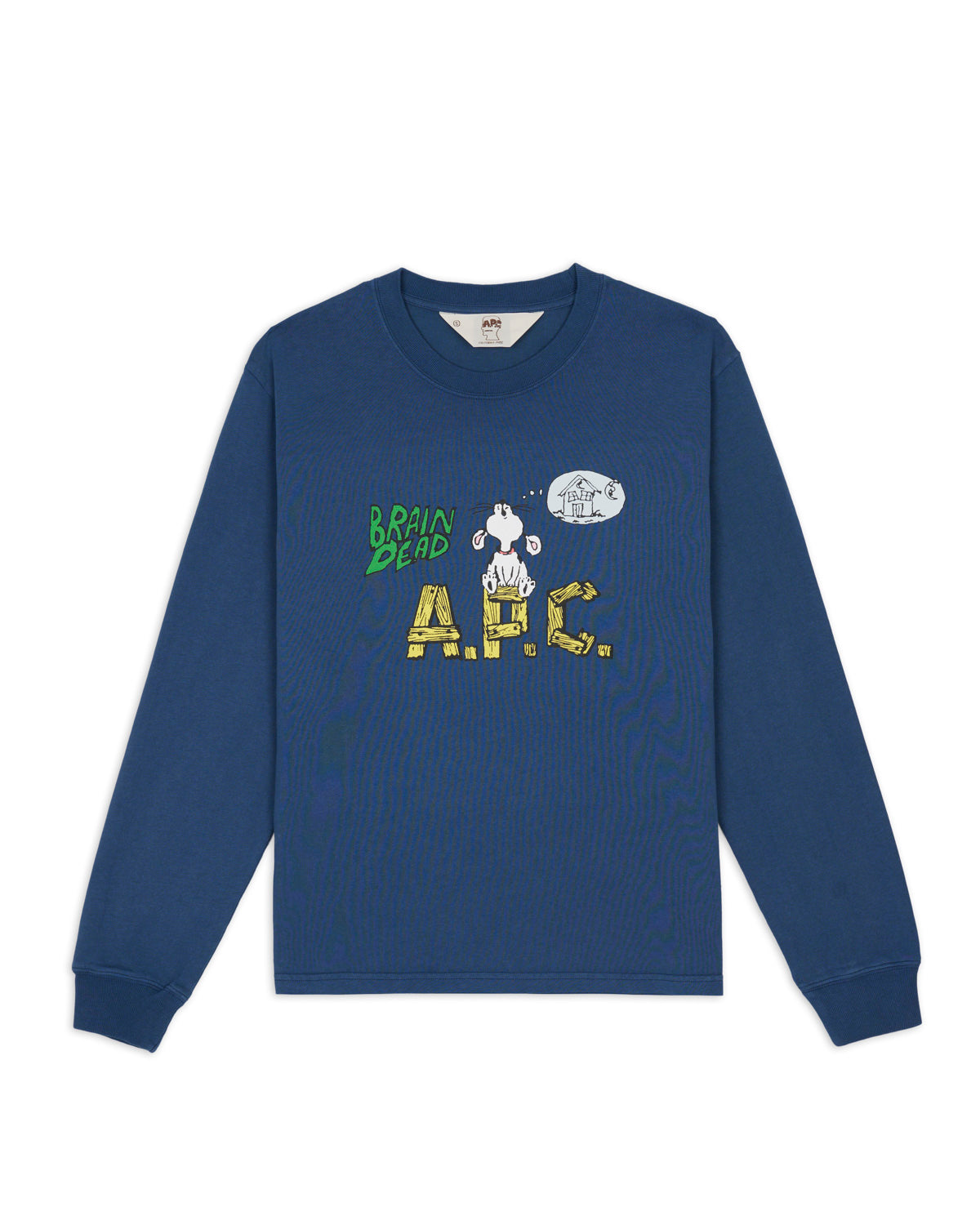 Brain Dead x A.P.C. Homesick Long Sleeve T-shirt - Indigo