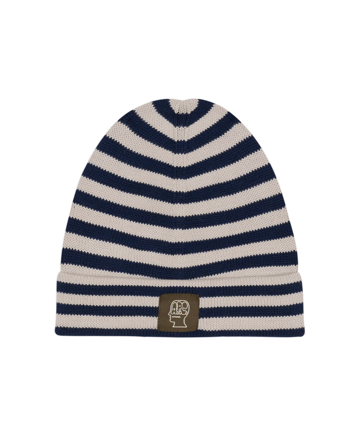 Brain Dead x A.P.C. Striped Cotton Beanie - Navy