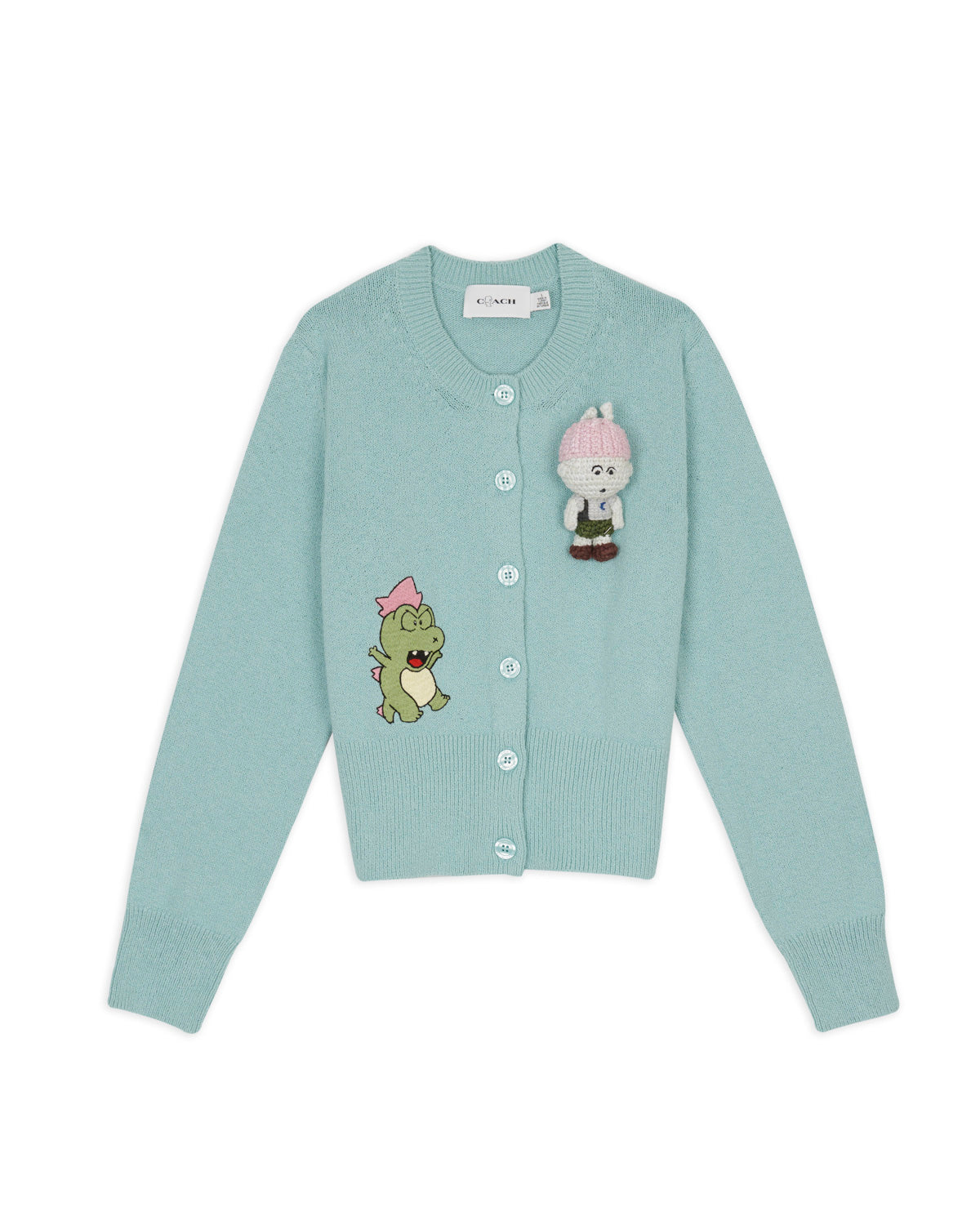 Brain Dead x Coach Plush Character Cardigan - Light Green