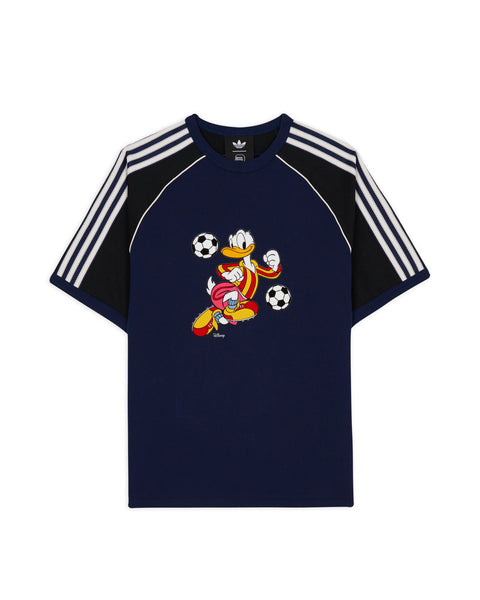 Brain Dead x Disney x Adidas Panelled Raglan Donald Duck T-shirt - Navy
