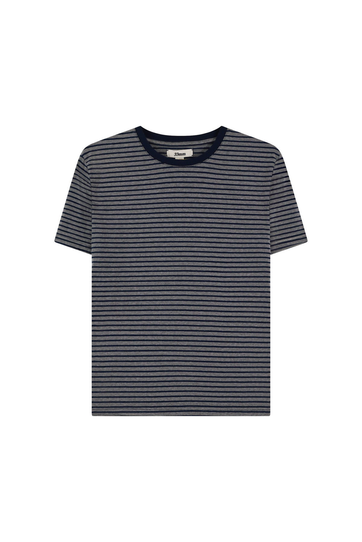 Brando Stripe T-Shirt, Grey/Navy